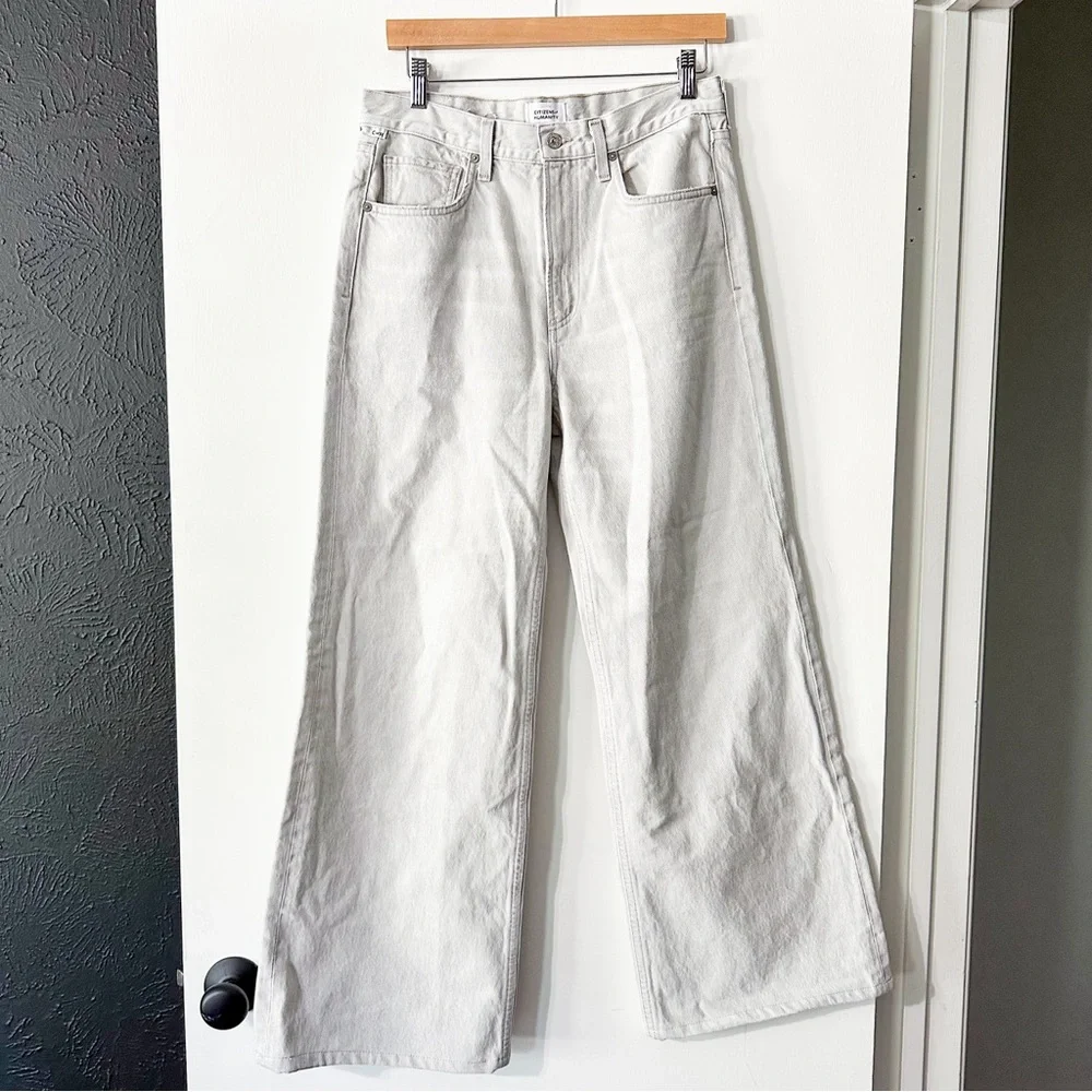 Citizens of Humanity Paloma Baggy Jeans Wide Comet Grey Size 27 - Picture 4 of 11